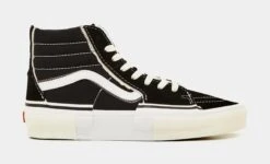 Vans SK8 Hi Reconstruct Mens Skate Shoes (Black/White)