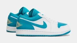 Air Jordan 1 Retro Low Aquatone Mens Lifestyle Shoes (White/Blue) -FreshKicks Store 0a856bede4b4e0073bc3aaf1afc69aef