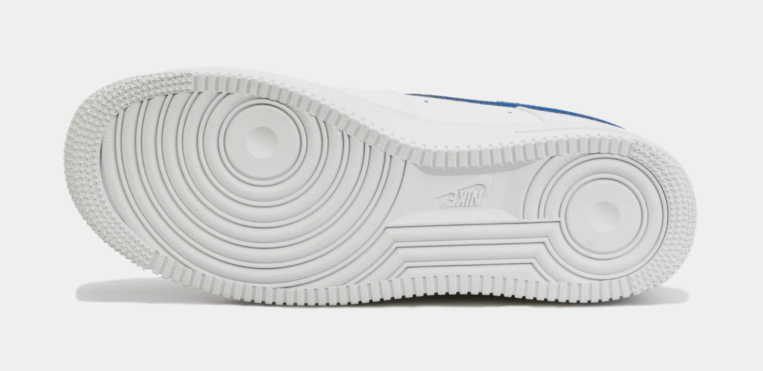 Nike Air Force 1 Low Mens Lifestyle Shoes (White/Blue) 5 Nike Air Force 1 Low Mens Lifestyle Shoes (White/Blue) - Image 3