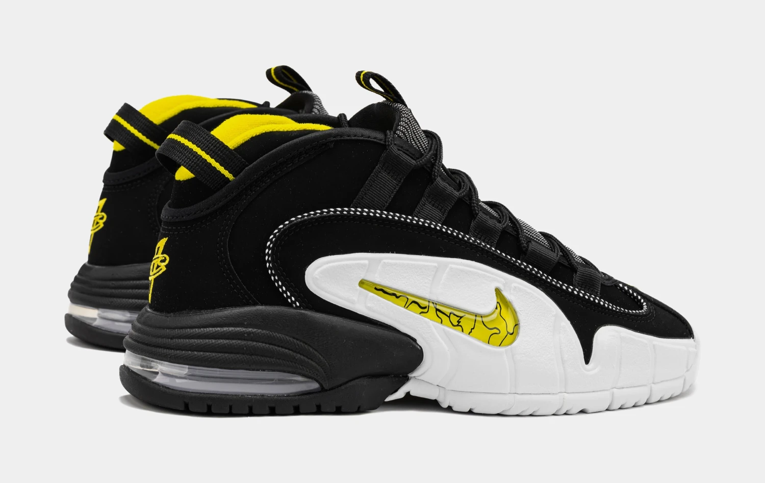 Nike Air Max Penny Mens Basketball Shoes (White/Black/Opti Yellow) 8 Nike Air Max Penny Mens Basketball Shoes (White/Black/Opti Yellow) - Image 6