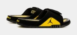 Jordan Hydro 4 Retro Mens Sandals (Black/Yellow) -FreshKicks Store 19a1116f4e69a265ff4e4248a7bd2708