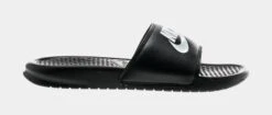 Nike Benassi Swoosh Mens Slide Sandal (Black)
