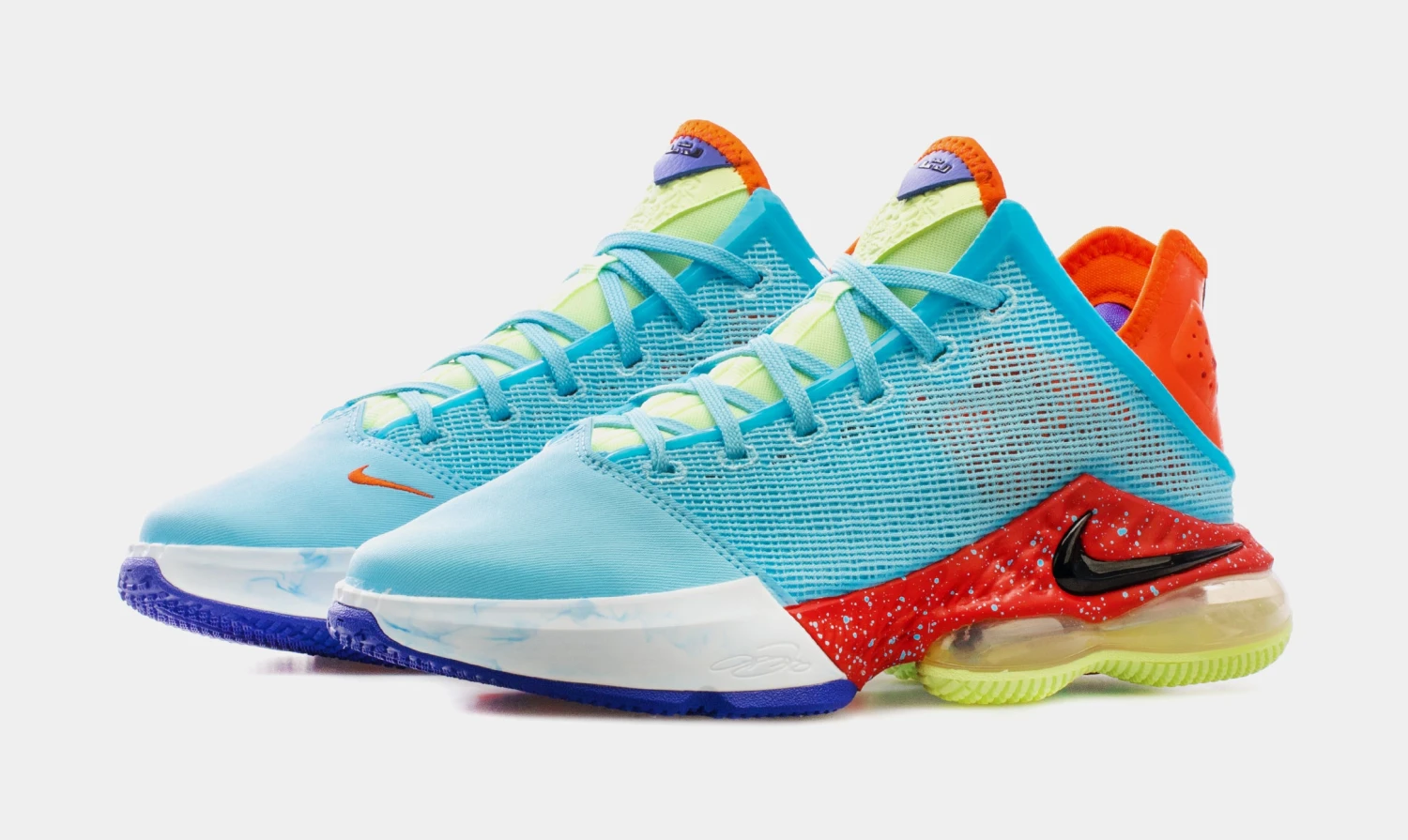 Nike LeBron 19 Low Blue Chill Mens Basketball Shoes (Blue/Red) 6 Nike LeBron 19 Low Blue Chill Mens Basketball Shoes (Blue/Red) - Image 4
