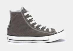 Converse Chuck Taylor All Star Classic Colors High Solid Canvas Adult Lifestyle Shoe (Charcoal/White)