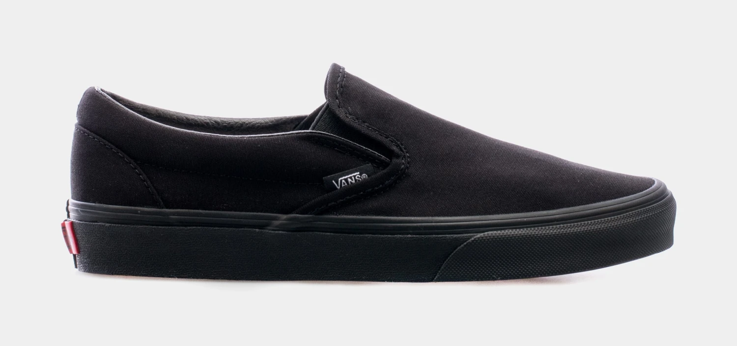 Vans Classic Slip On Mens Skateboarding Shoe (Black) 3 Vans Classic Slip On Mens Skateboarding Shoe (Black)