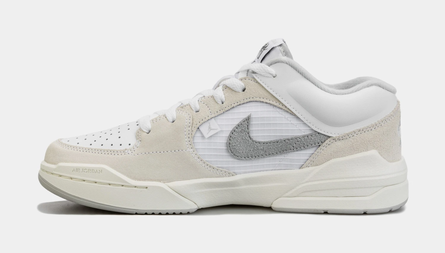 Jordan Stadium 90 Mens Basketball Shoes (White/Grey) 4 Jordan Stadium 90 Mens Basketball Shoes (White/Grey) - Image 2