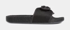 ADIDAS Pharrell Williams Chancletas HU Triple Black Mens Lifstyle Slide Sandals (Black)
