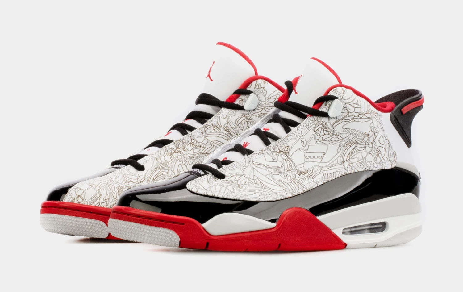 Jordan Dub Zero Mens Basketball Shoes (White/Red) 6 Jordan Dub Zero Mens Basketball Shoes (White/Red) - Image 4