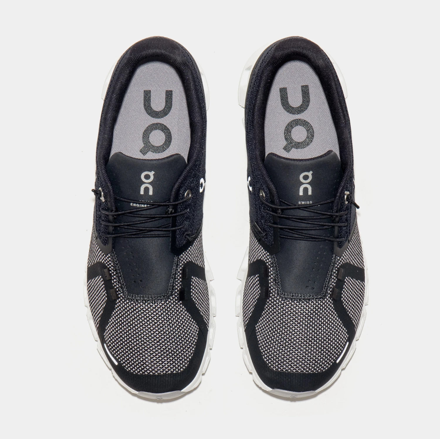 On Running Cloud 5 Combo Mens Running Shoes (Black/Alloy) 7 On Running Cloud 5 Combo Mens Running Shoes (Black/Alloy) - Image 5