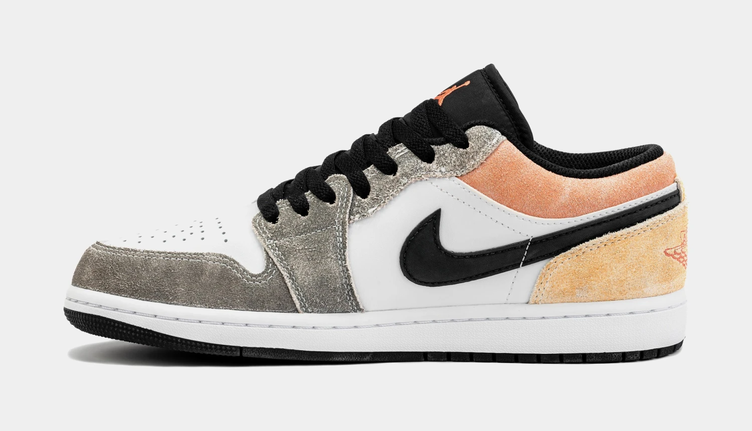 Air Jordan 1 Retro Low Flight Club Mens Lifestyle Shoes (Black/Grey) 4 Air Jordan 1 Retro Low Flight Club Mens Lifestyle Shoes (Black/Grey) - Image 2