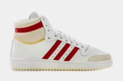 ADIDAS Top Ten Mens Basketball Shoes (Beige/Red)