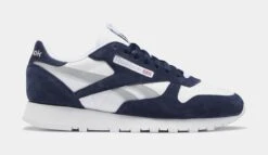 Reebok Classic Leather Mens Lifestyle Shoes (Blue/White)
