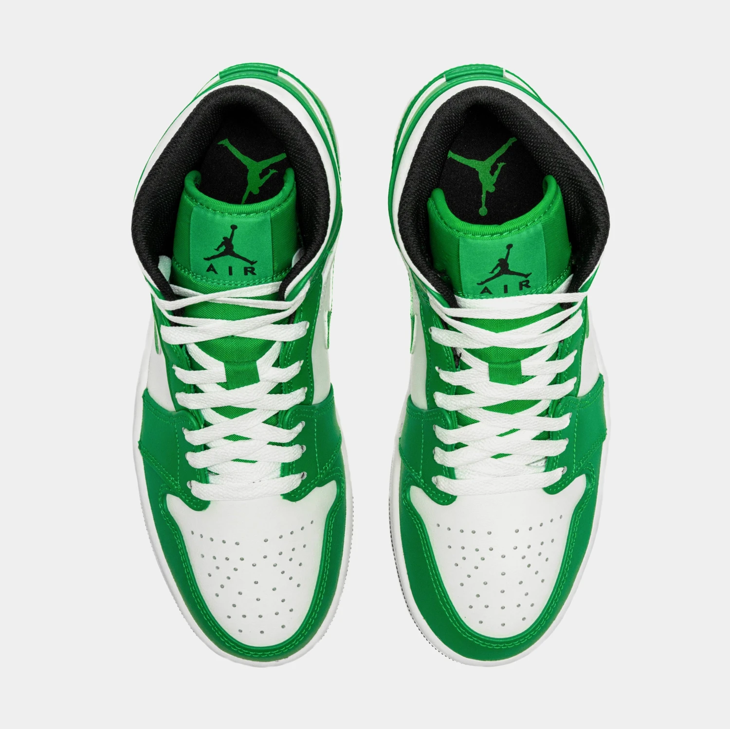 Air Jordan 1 Retro Mid Lucky Green Mens Lifestyle Shoes (White/Green) 7 Air Jordan 1 Retro Mid Lucky Green Mens Lifestyle Shoes (White/Green) - Image 5