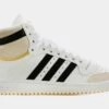 ADIDAS Top Ten Mens Basketball Shoes (Beige/Black)