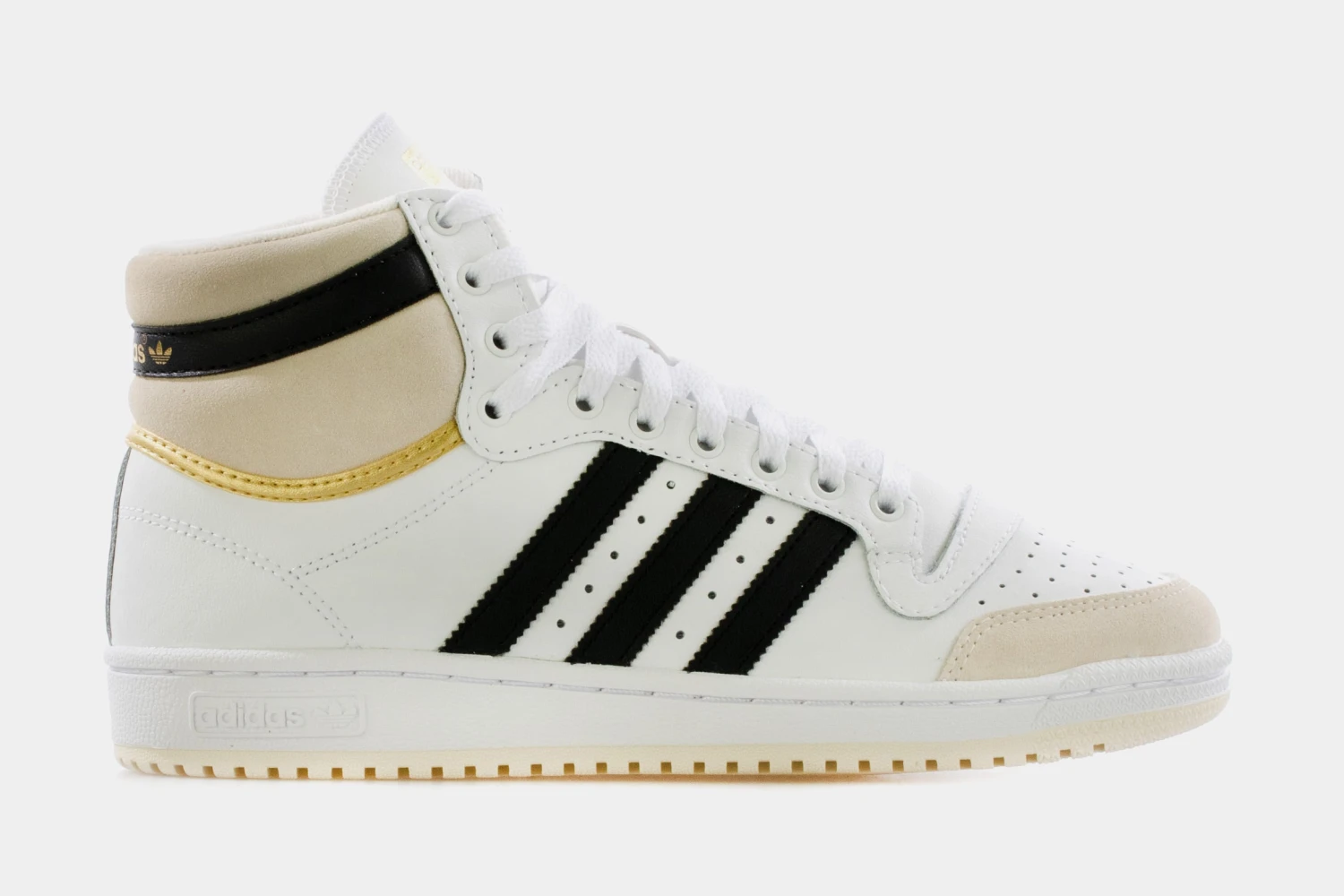 ADIDAS Top Ten Mens Basketball Shoes (Beige/Black) 3 ADIDAS Top Ten Mens Basketball Shoes (Beige/Black)