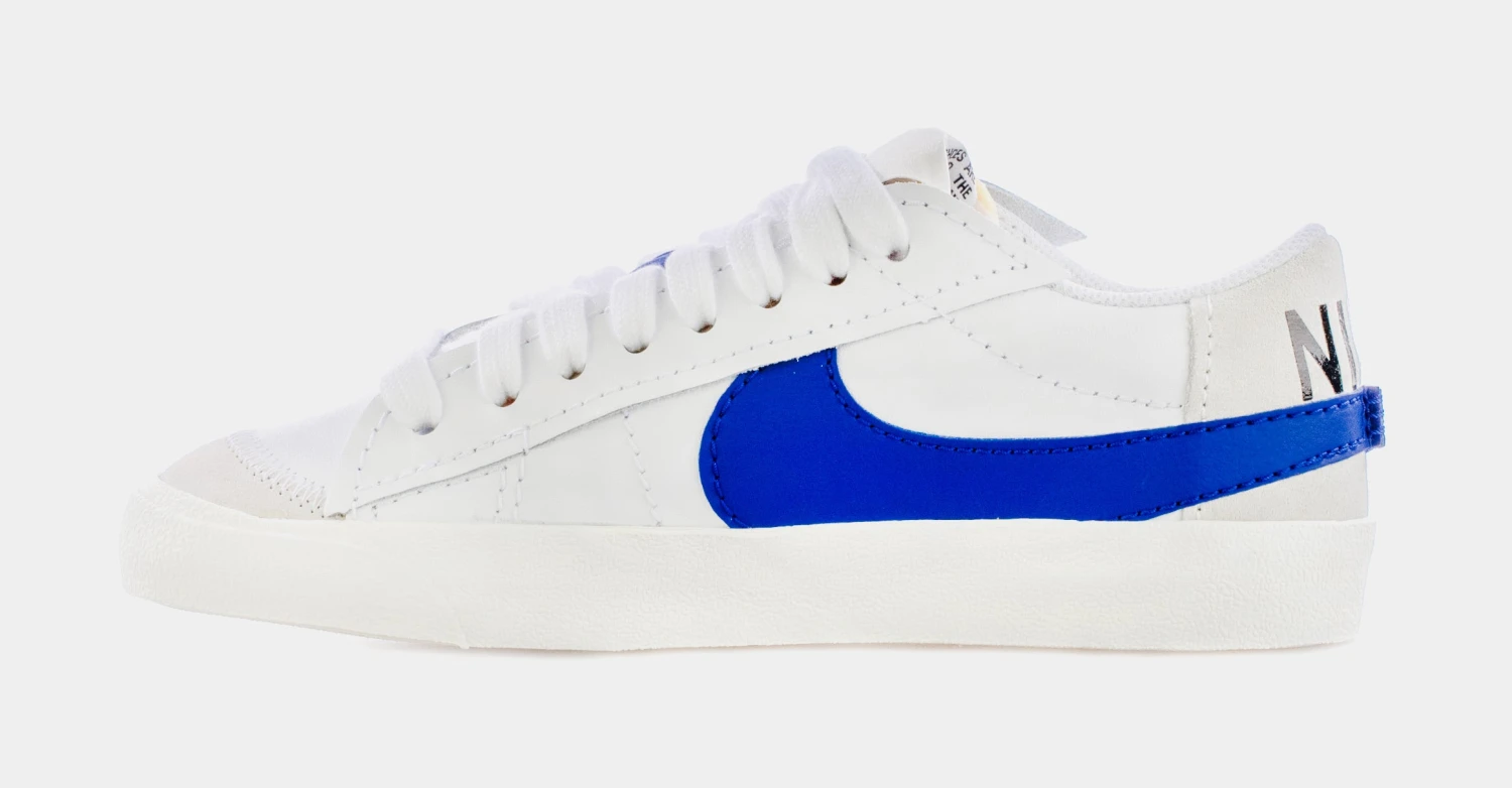 Nike Blazer Low '77 Jumbo Mens Lifestyle Shoes (White/Blue) 4 Nike Blazer Low '77 Jumbo Mens Lifestyle Shoes (White/Blue) - Image 2