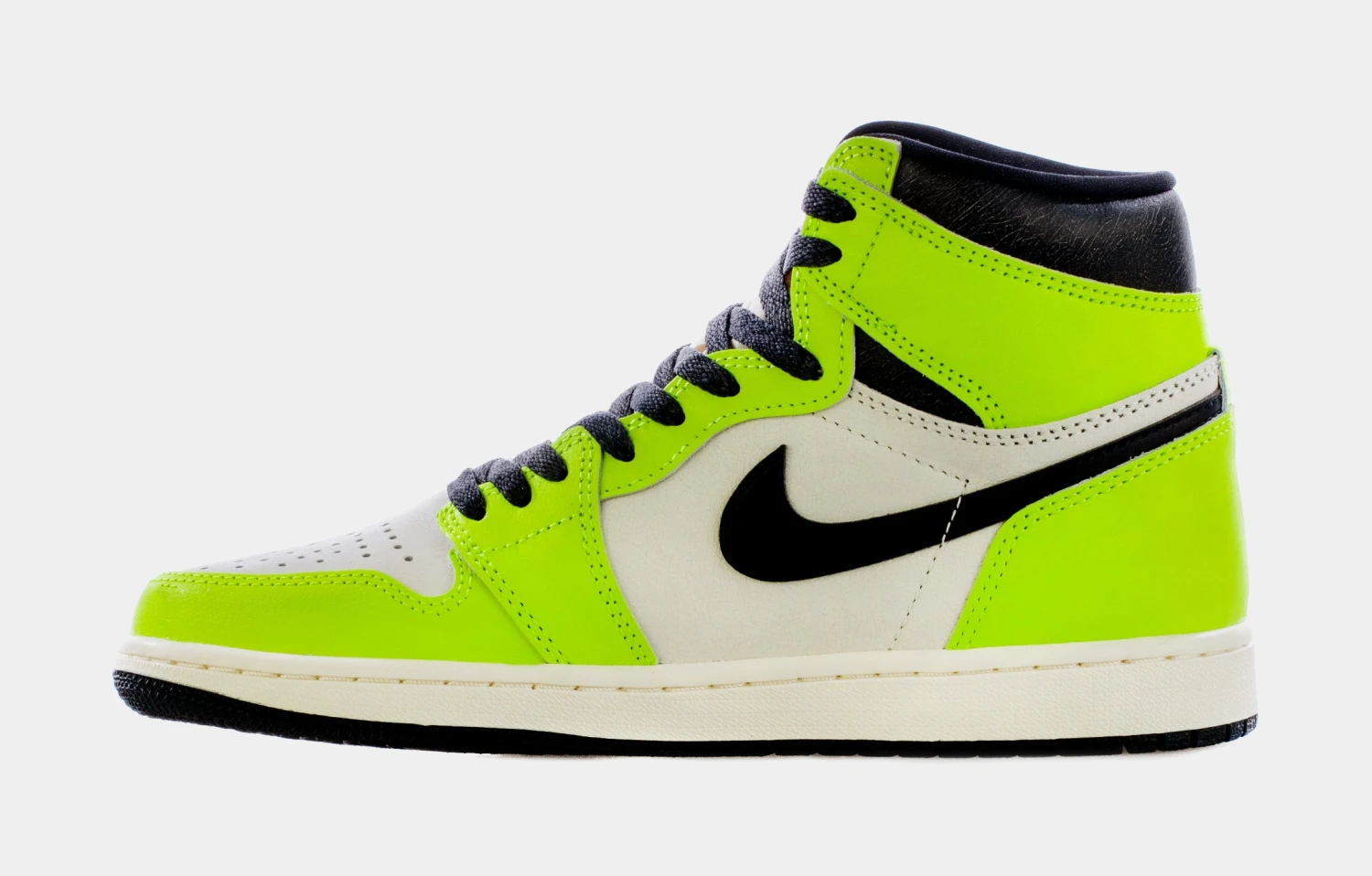 Air Jordan 1 High OG Visionaire Mens Lifestyle Shoes (Black/Neon Yellow) Free Shipping 4 Air Jordan 1 High OG Visionaire Mens Lifestyle Shoes (Black/Neon Yellow) Free Shipping - Image 2