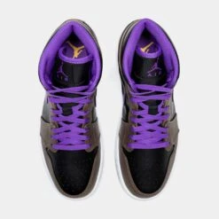 Air Jordan 1 Retro Mid Palomino Mens Lifestyle Shoes (Brown/Purple) Free Shipping -FreshKicks Store 460f4917bd4c6a545d17c0176308b498