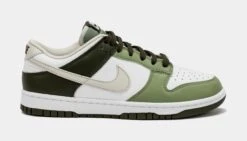 Nike Dunk Low Oil Green Mens Lifestyle Shoes (Light Bone/Oil Green)