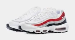 Nike Air Max 95 Essential Mens Running Shoes (White/Red) -FreshKicks Store 4ece55eabee3daee34d467d13951ad8c
