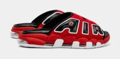 Nike Air More Uptempo Slides Mens Sandals (Red/Black) -FreshKicks Store 53895a36fb93146d17dc92bb01abae95