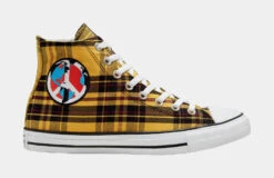 Converse Plaid Chuck Taylor All Star Mens Lifestyle Shoe (Yellow/Black)