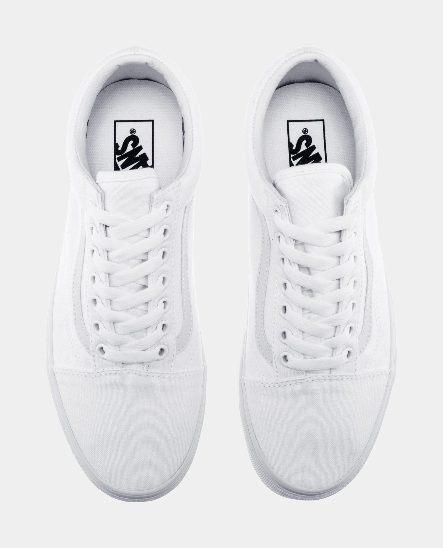 Vans Old Skool Low Mens Skateboarding Shoe (White) 7 Vans Old Skool Low Mens Skateboarding Shoe (White) - Image 5