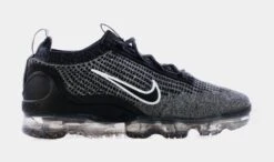 Nike Air Vapormax 2021 Flyknit Mens Running Shoes (Black/Grey)