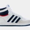 ADIDAS Top Ten Mens Basketball Shoes (White/Navy Blue) -FreshKicks Store 63fa05cafd27e87e47a4e48085eecde7