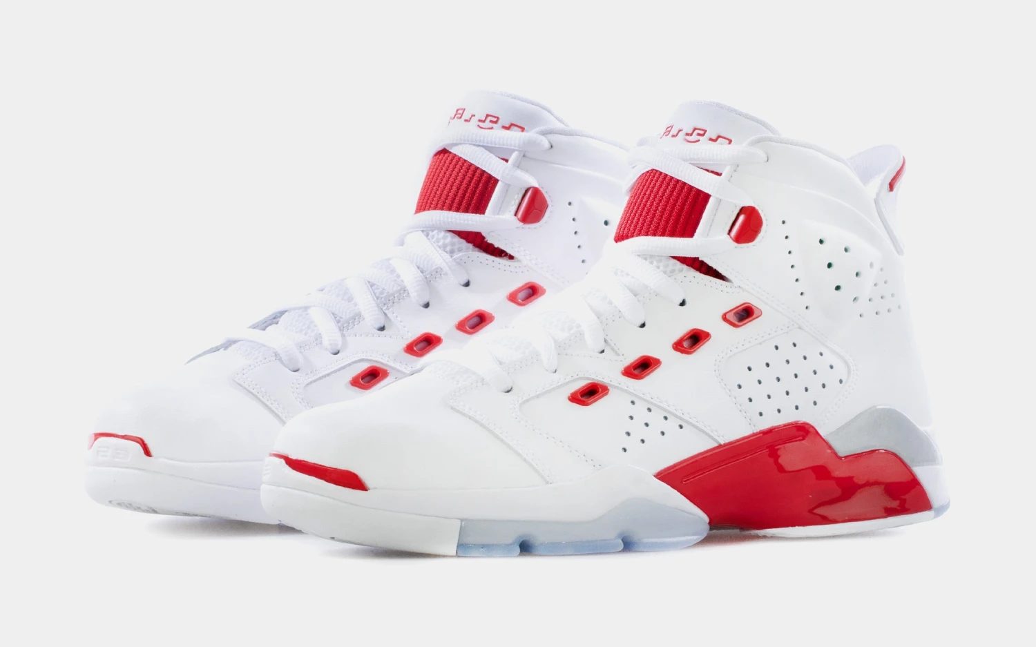 Jordan 6-17-23 Fire Red Mens Basketball Shoes (White) 6 Jordan 6-17-23 Fire Red Mens Basketball Shoes (White) - Image 4