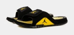 Jordan Hydro 4 Retro Mens Sandals (Black/Yellow) -FreshKicks Store 6946eddc1dfe2463788991c9fc1747e7