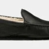Ugg Ascot Leather Slipper Mens Sandals (Black) 1 Ugg Ascot Leather Slipper Mens Sandals (Black) -FreshKicks Store 6a80f7888adf863350120f0976818262