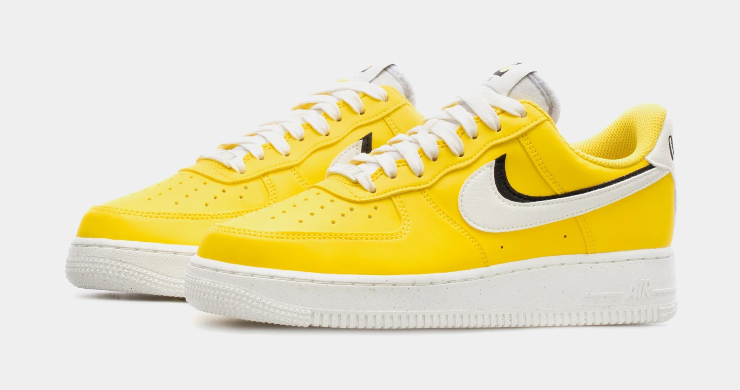 Nike Air Force 1 Low 82 Mens Lifestyle Shoes (Yellow) 6 Nike Air Force 1 Low 82 Mens Lifestyle Shoes (Yellow) - Image 4