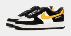 Nike Air Force 1 Low Athletic Club Mens Basketball Shoes (Black/Yellow) -FreshKicks Store 71ef34b126173810c71aa92cfa96a361