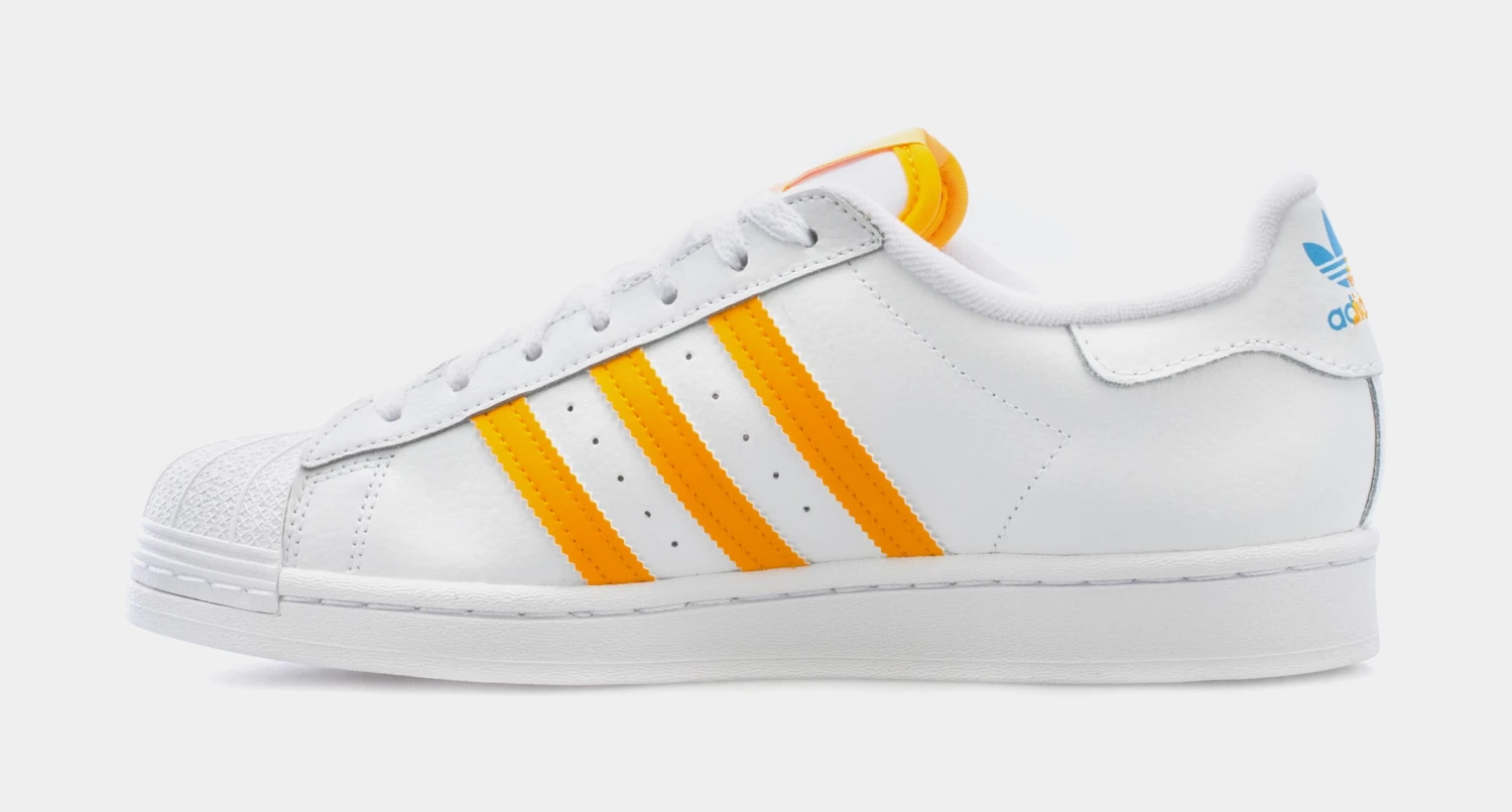 ADIDAS Superstar Mens Lifestyle Shoes (White/Yellow) 4 ADIDAS Superstar Mens Lifestyle Shoes (White/Yellow) - Image 2