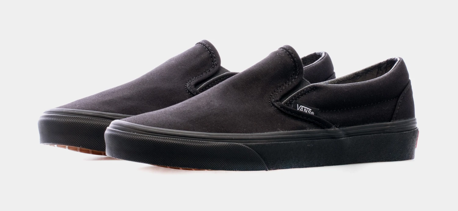 Vans Classic Slip On Mens Skateboarding Shoe (Black) 6 Vans Classic Slip On Mens Skateboarding Shoe (Black) - Image 4