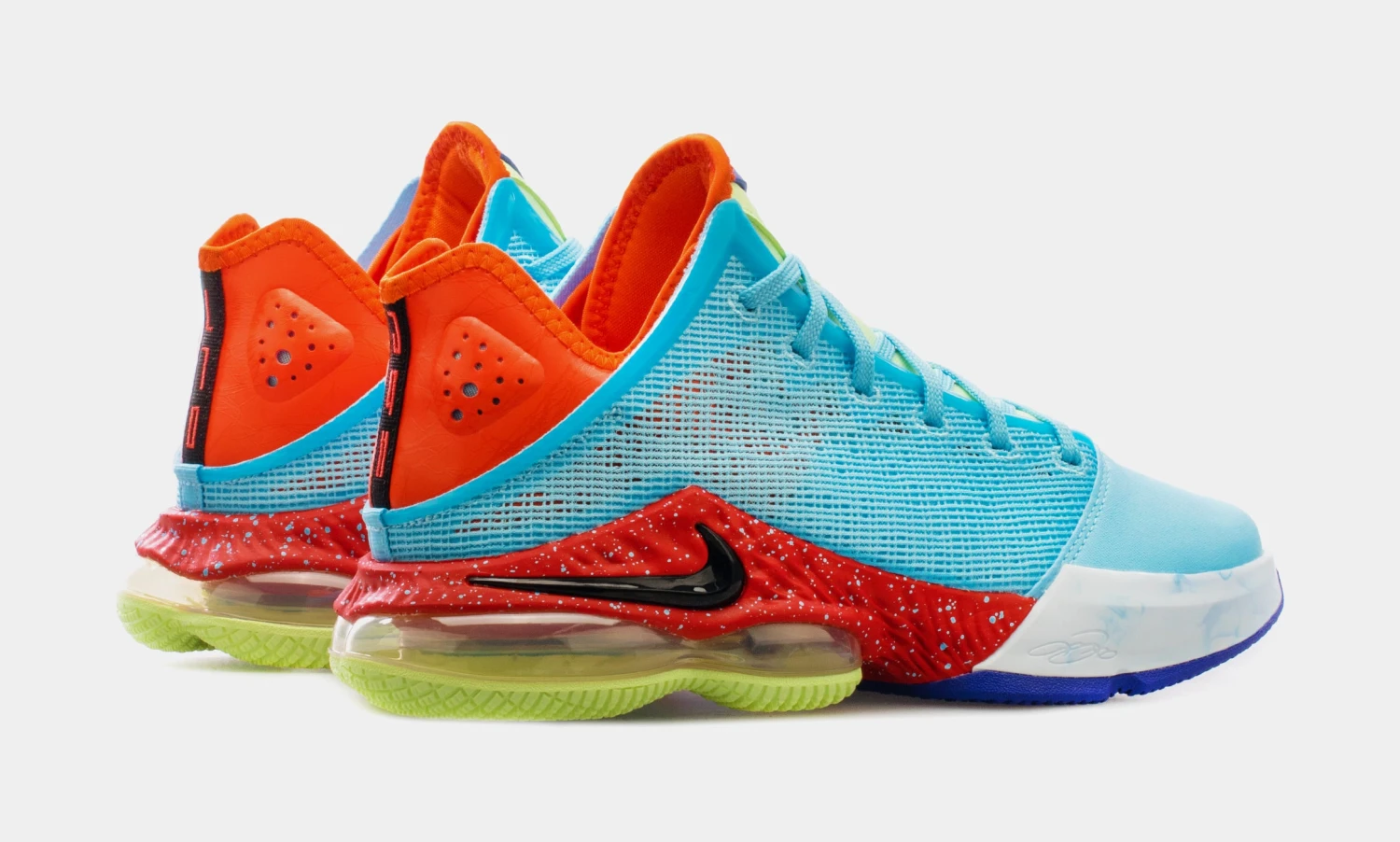 Nike LeBron 19 Low Blue Chill Mens Basketball Shoes (Blue/Red) 8 Nike LeBron 19 Low Blue Chill Mens Basketball Shoes (Blue/Red) - Image 6