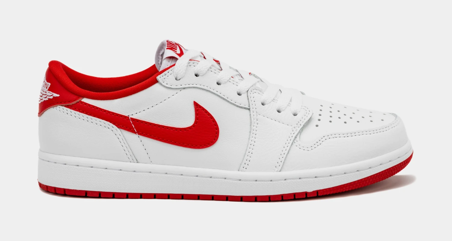 Air Jordan 1 Retro Low OG University Red Mens Lifestyle Shoes (White/Red) Free Shipping 3 Air Jordan 1 Retro Low OG University Red Mens Lifestyle Shoes (White/Red) Free Shipping