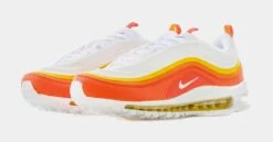 Nike Air Max 97 Athletic Club Mens Running Shoes (White/Orange) -FreshKicks Store 7fe80ad3c6238018ad7b7d70f3a3b024