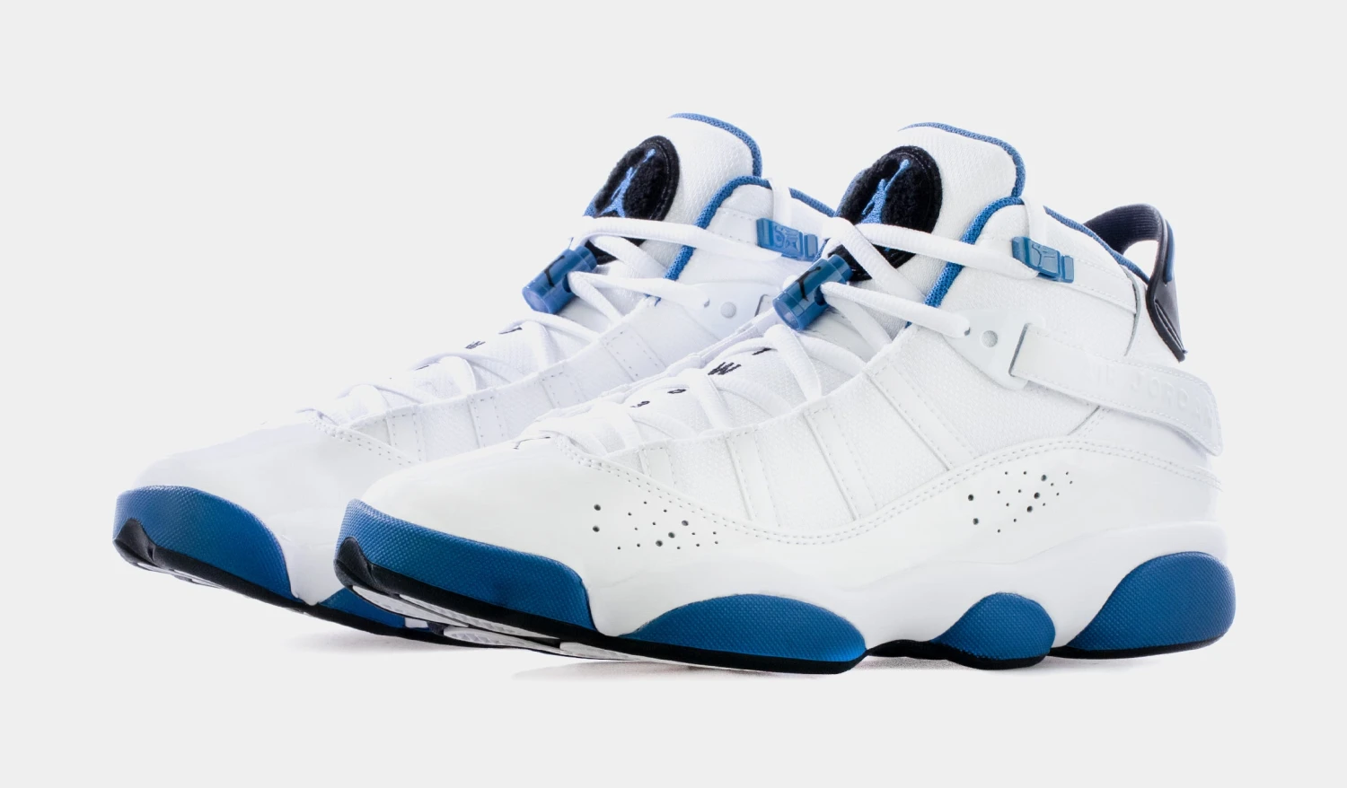 Jordan 6 Rings Marina Blue Mens Basketball Shoes (White/Blue) 6 Jordan 6 Rings Marina Blue Mens Basketball Shoes (White/Blue) - Image 4