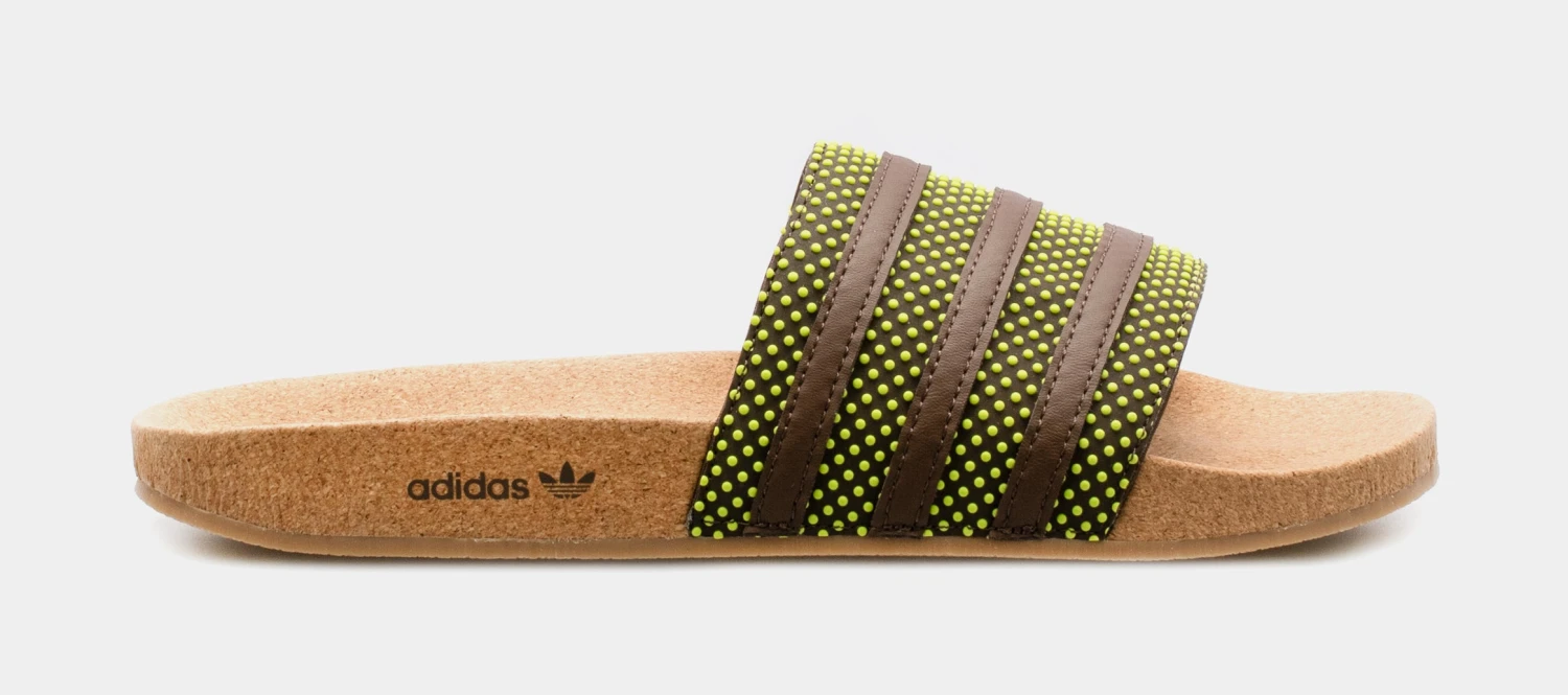 ADIDAS Adilette Plant And Grow Slides Mens Sandals (Brown) 3 ADIDAS Adilette Plant And Grow Slides Mens Sandals (Brown)