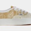 Vans Peace Paisley Authentic Mens Skate Shoes (Beige) -FreshKicks Store 85253a1f365da94c221f92a78161f637