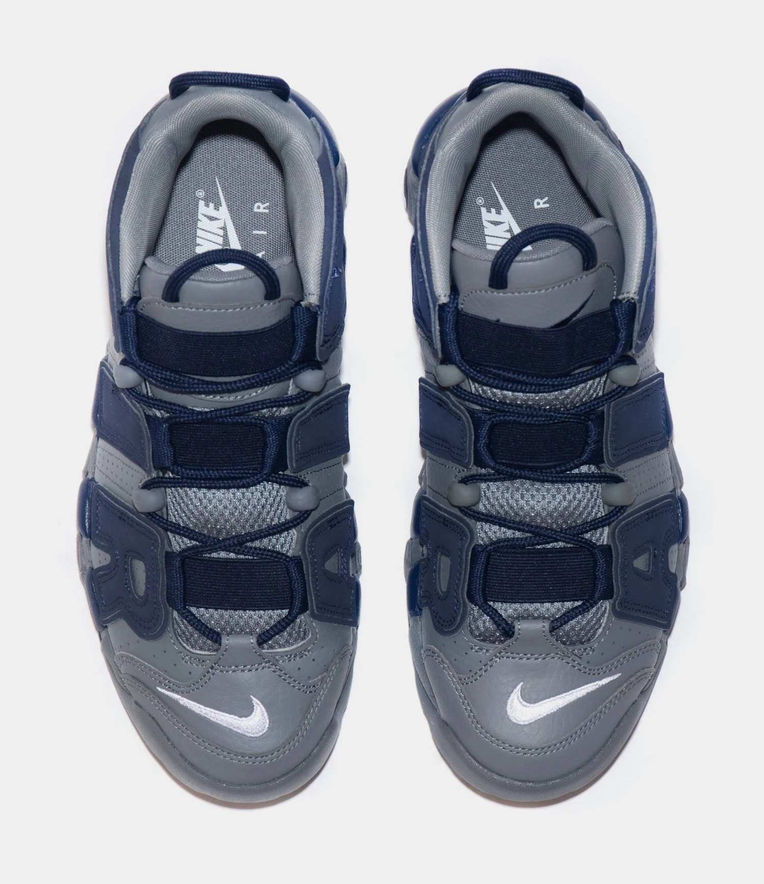 Nike Air More Uptempo '96 Mens Basketball Shoe (Cool Grey/Midnight Navy/White) 7 Nike Air More Uptempo '96 Mens Basketball Shoe (Cool Grey/Midnight Navy/White) - Image 5