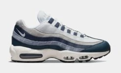 Nike Air Max 95 Mens Lifestyle Shoes (Midnight Navy Blue/White/Grey)
