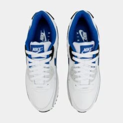 Nike Air Max 90 LTR Mens Running Shoes (White/Blue) -FreshKicks Store 952c7ff105bd12f843499d107e11d77c