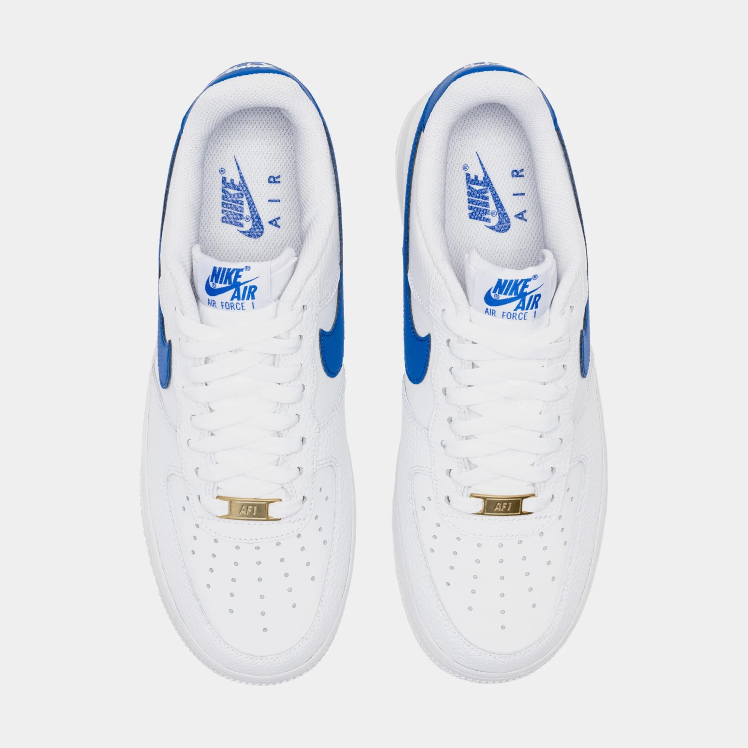 Nike Air Force 1 Low Mens Lifestyle Shoes (White/Blue) 7 Nike Air Force 1 Low Mens Lifestyle Shoes (White/Blue) - Image 5