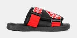Kappa 222 Banda Mitel Slide Mens Sandals (Black/Red)