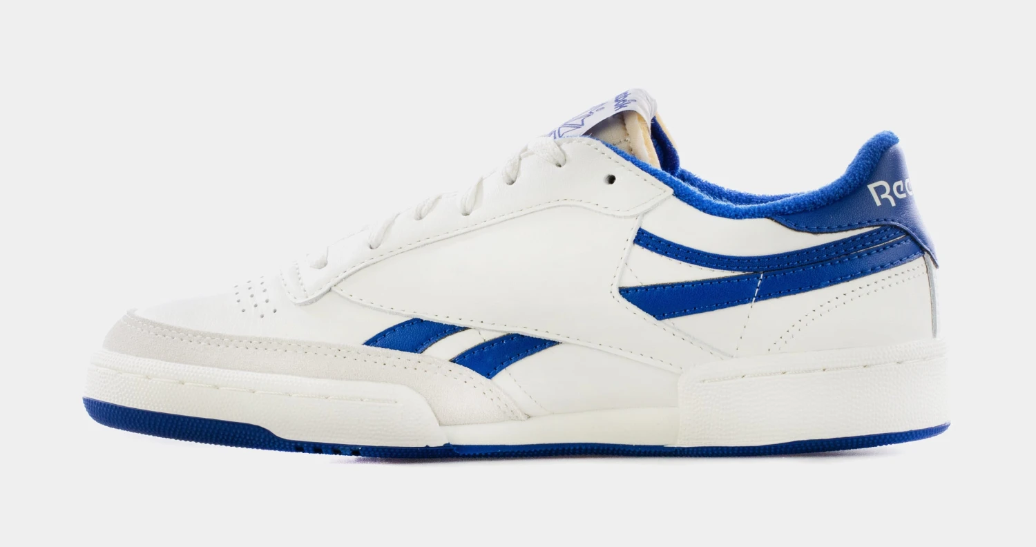Reebok Club C Revenge Vintage Mens Lifestyle Shoes (Chalk White/Collegiate Royal) 4 Reebok Club C Revenge Vintage Mens Lifestyle Shoes (Chalk White/Collegiate Royal) - Image 2