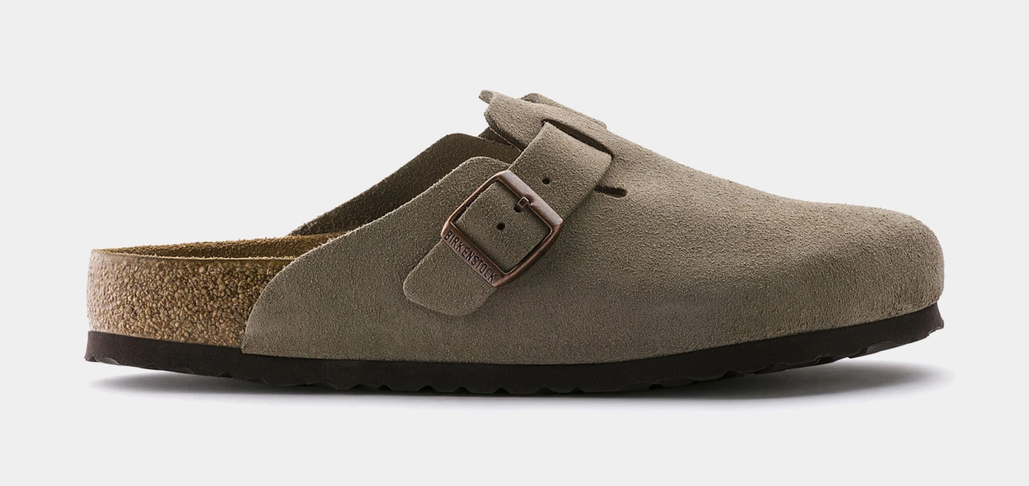 Birkenstock Boston Soft Footbed Mens Sandals (Taupe) 3 Birkenstock Boston Soft Footbed Mens Sandals (Taupe)