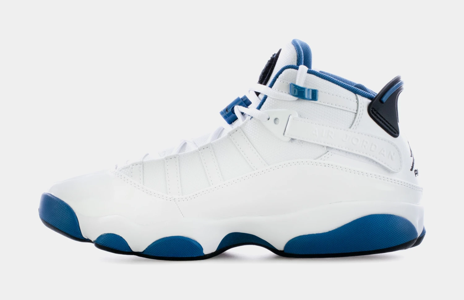 Jordan 6 Rings Marina Blue Mens Basketball Shoes (White/Blue) 4 Jordan 6 Rings Marina Blue Mens Basketball Shoes (White/Blue) - Image 2